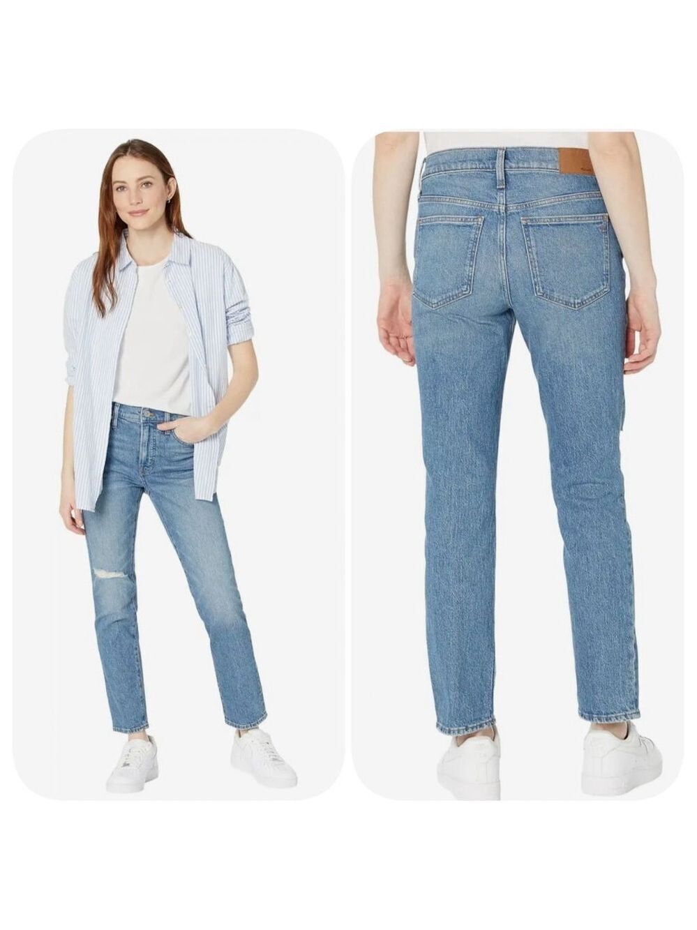 NWOT Madewell Mid-Rise Perfect Vintage Jeans Size 26 Blue Denim